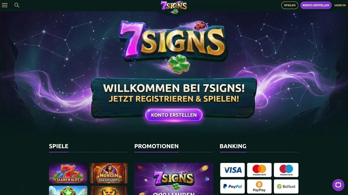 Registrierung mit Bonus
